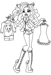 Dibujo Clawdeen I Love Fashion