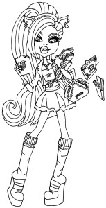 Dibujo para imprimir y pintar de Clawdeen Scaremester