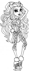 Dibujo para imprimir y colorear de Clawdeen Sweet 1600