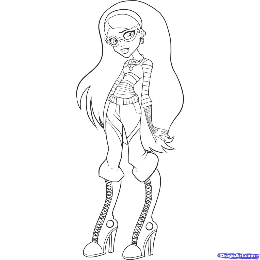 Dibujo para colorear de Ghoulia Yelps