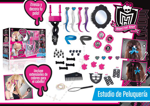 Estudio de peluquería de las Monster High