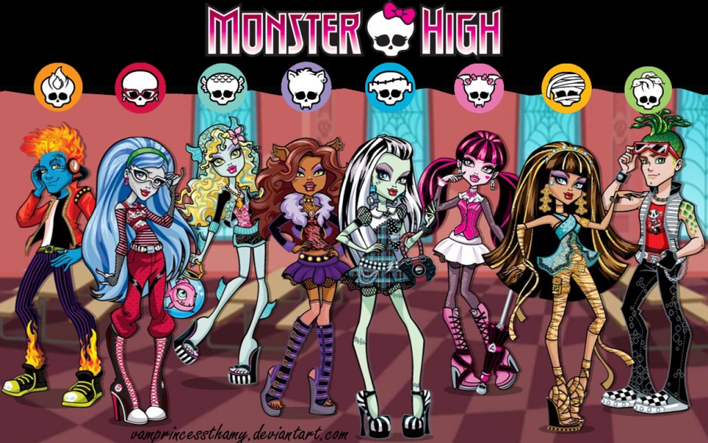 Fondo de pantalla de la pandilla de las Monster High