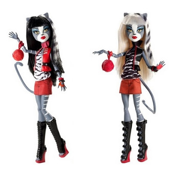 Muñecas Purrsephone y Meowlody Monster High