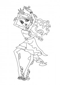 Dibujo de Lagoona Blue Monstruodisco para colorear