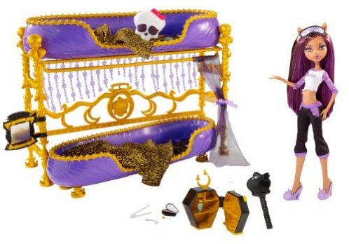 Cama habitación de Clawdeen Wolf - Accesorios Monsterhigh