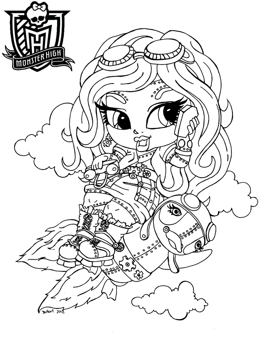 Monster High Baby Coloring Pages 7