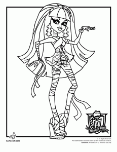 Dibujo para colorear de Cleo de Nilo