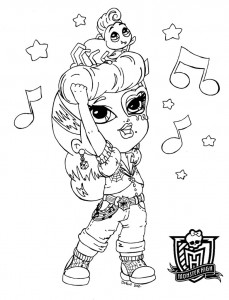 Dibujo para colorear de baby Operetta