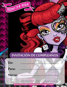 Invitación para imprimir de Operetta