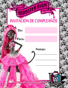 Invitación de cumpleaños de Catty Noir