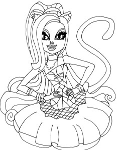 Dibujo para colorear a Catty Noir