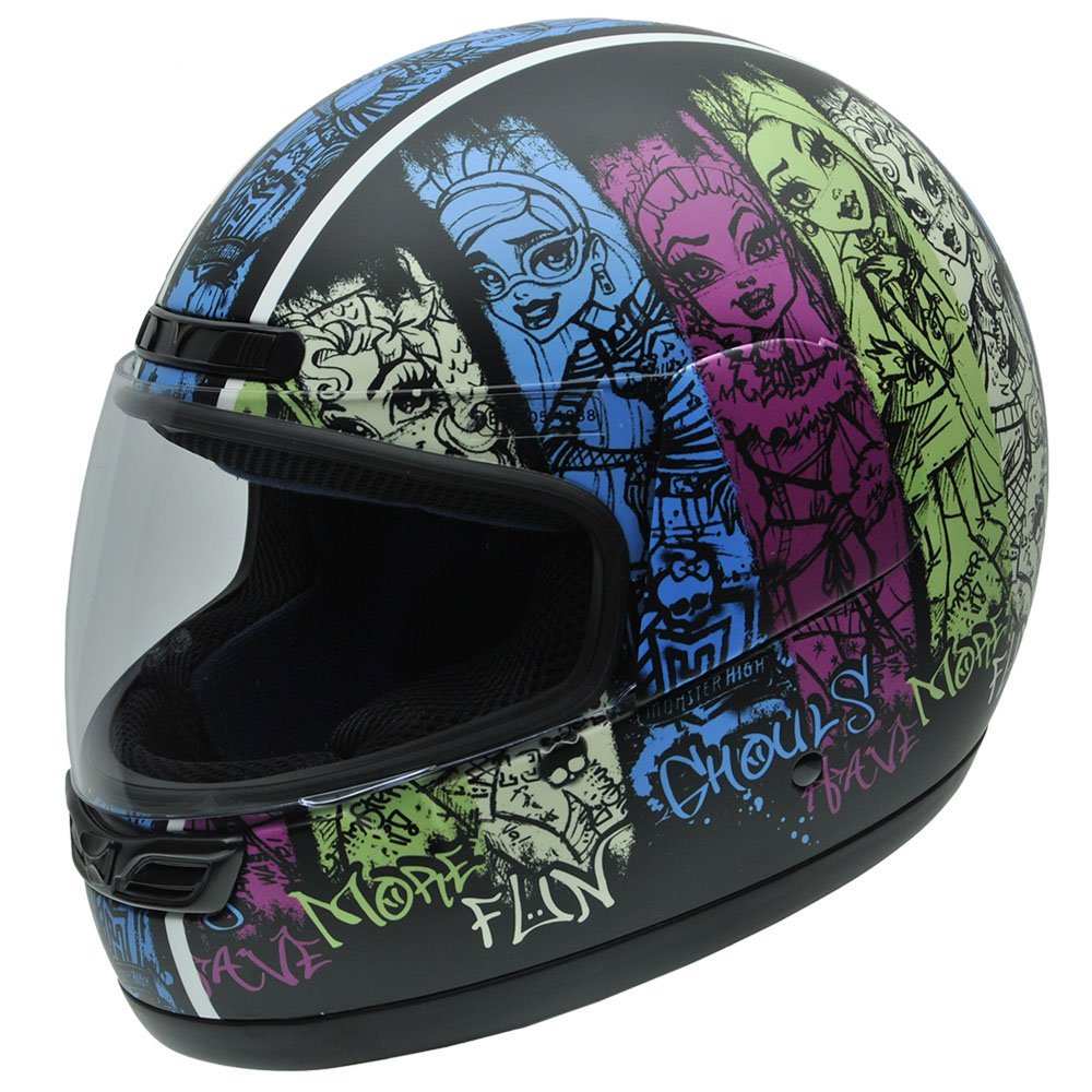 Casco de moto integral grunge de las Monster High