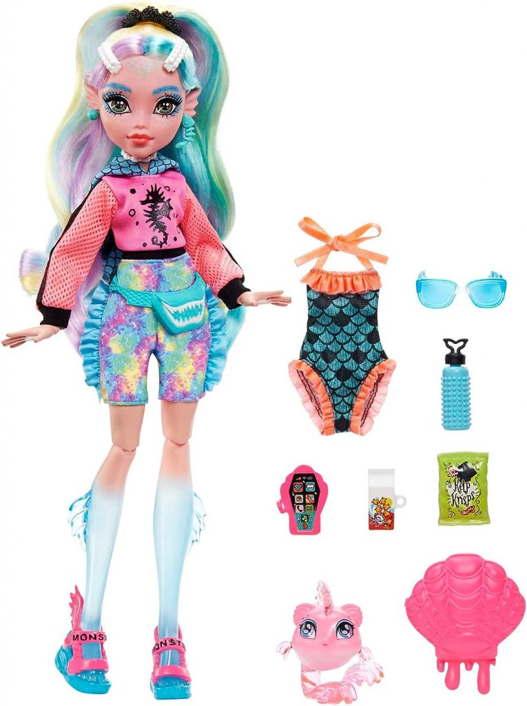 Lagoona Blue con mascota